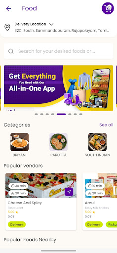 Townefy Delivery & Services Screen 2