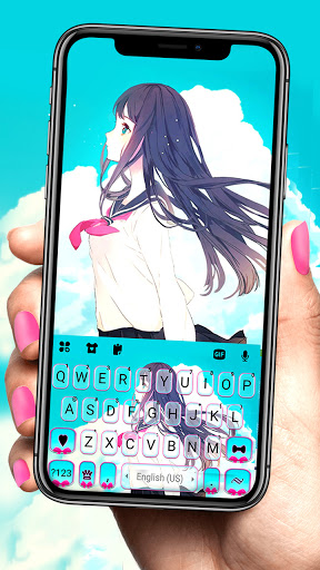 Android application Anime JK Girl Keyboard Backgro screenshort