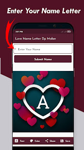 Screenshot 4 Love Name Letter DP Maker 2022 android