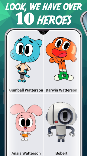 How to draw Gumball and Darwin