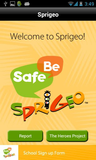 Android application Sprigeo screenshort