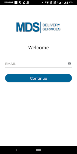 MDS Delivery Services Screen 2