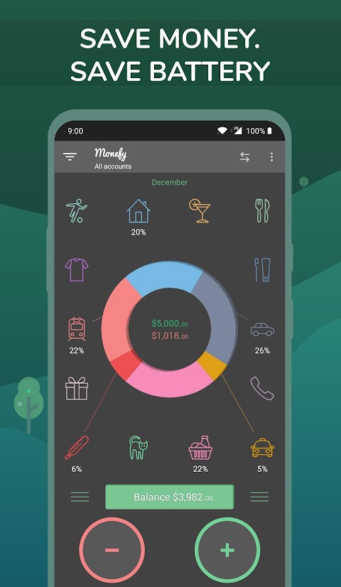 Monefy - Budget & Expenses appのおすすめ画像3