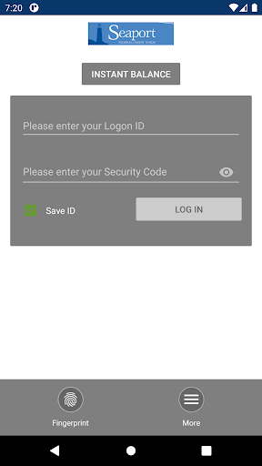 Seaport Federal Credit Union Screen 2