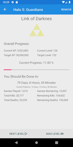Level Up - Track Your Leveling Screen 2