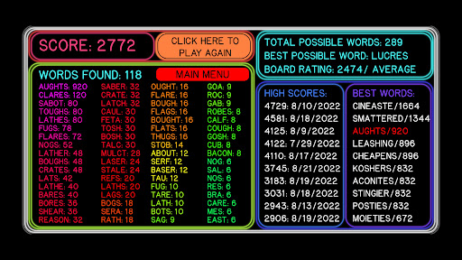 WordsAmok Screen 3
