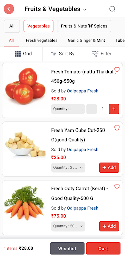 Odipappa Online Shopping App Screen 3