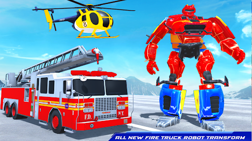 Fire Truck Robot Car Game apkpoly screenshots 5