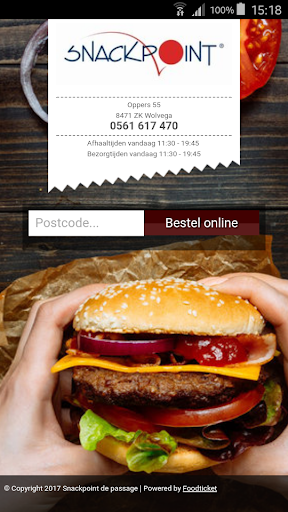 Android application Snackpoint Wolvega screenshort