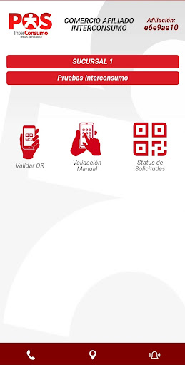 Android application POS InterConsumo screenshort