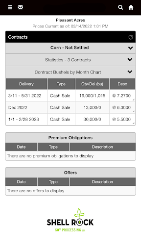 Android application Shell Rock Soy Processing screenshort