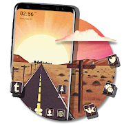 Top 50 Personalization Apps Like Desert Sunrise Road Launcher Theme - Best Alternatives