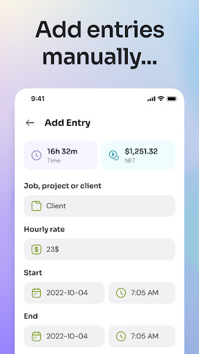 Time Clock: Easy Hours Tracker screenshot