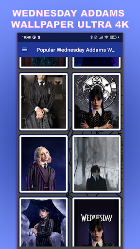 Android application Wednesday Addams Wallpapers HD screenshort