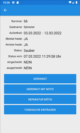 Android application myAccomodationApp screenshort