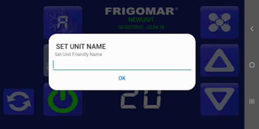 Frigomar Remote Control Screen 2