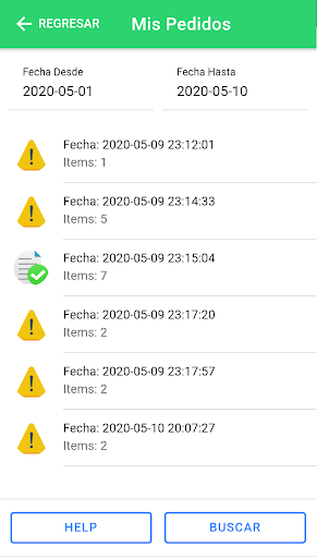 Inventarios & Stock Cliente Screen 3