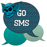 GO SMS - Skull Wings 2 icon