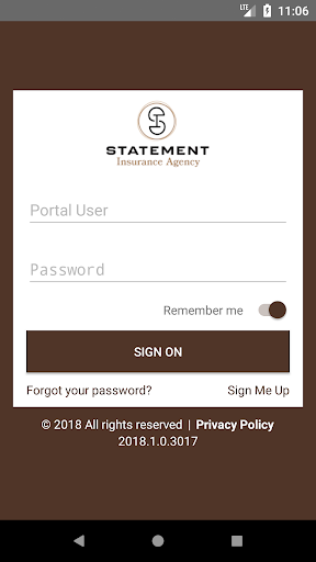 Android application Statement Insurance Agency screenshort