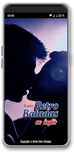 Android application Baladas Retro en Ingles screenshort