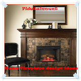 Home fireplace design ideas icon