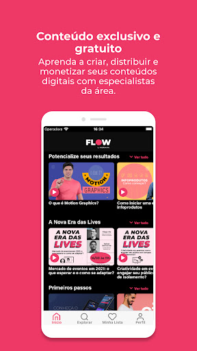 Android application FLOW Netshow.me screenshort