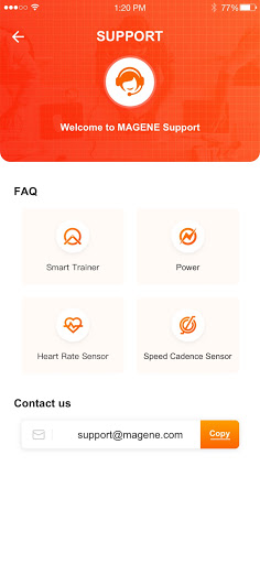Android application Magene Utility screenshort