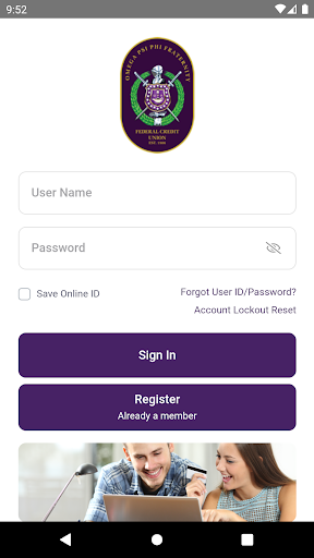 OPPFFCU Mobile Banking Screen 2