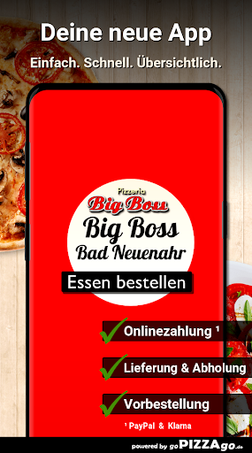 Android application Pizzeria Big Boss Bad Neuenahr screenshort