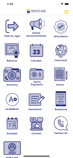 Android application Westlake Christian Academy screenshort