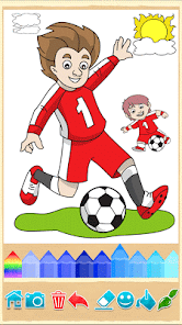 Captura de Pantalla 15 Libro para colorear de fútbol android