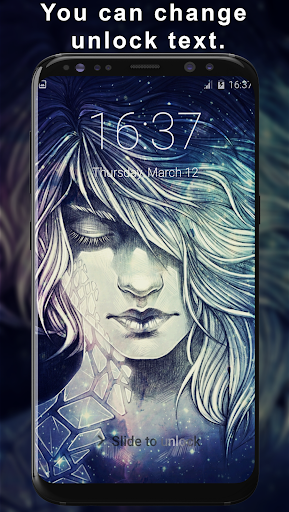 Girl Art Pattern Lock Screen Screen 3