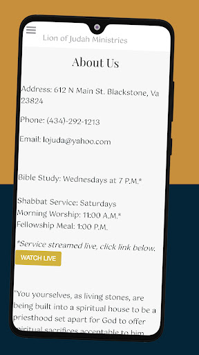 Lion of Judah Ministries Screen 3
