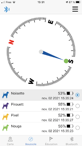 Android application Canicom GPS screenshort