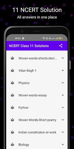 Android application CLASS 11 NCERT CBSE SOLUTION screenshort
