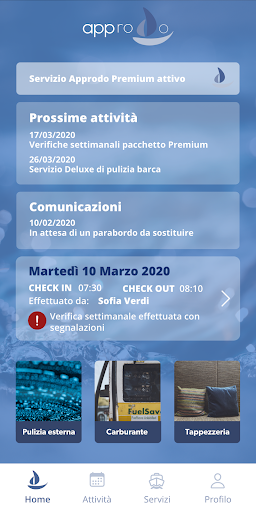 Android application Approdo screenshort