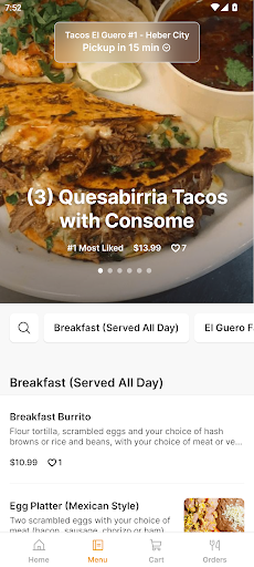 Tacos El Guero Screen 2