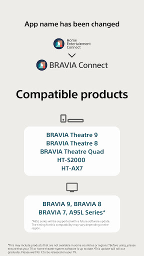 Android application Sony | BRAVIA Connect screenshort
