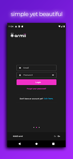 Android application Armii screenshort