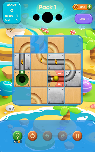 Android application Ball sliding puzzle screenshort