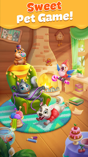 Pet Candy Puzzle-Match 3 games androidhappy screenshots 1