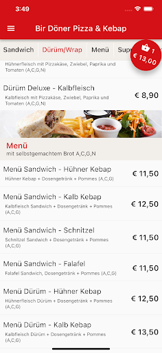 Bir Döner Pizza & Kebap Screen 2