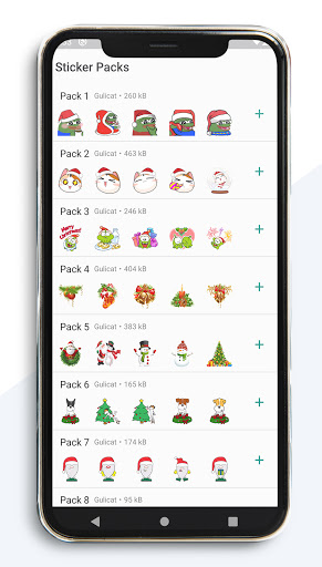 Android application Christmas Stickers: New Year screenshort