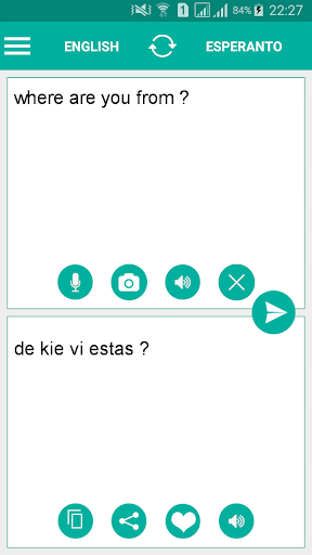 Android application Esperanto English Translator screenshort