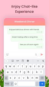 Chat Diary lock: Daily journal