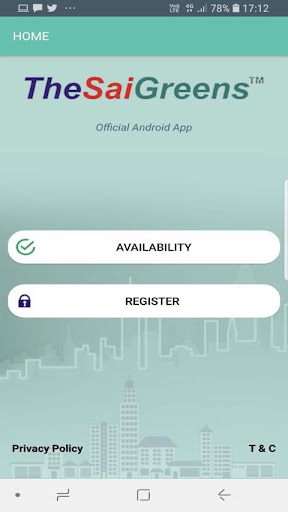 Android application The Sai Greens screenshort