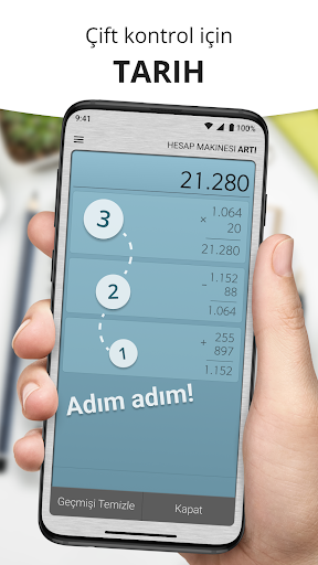 Hesap Makinesi Plus ile Geçmiş ekran görüntüsü