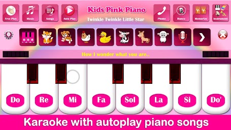 Kids Pink Piano Music & Songs