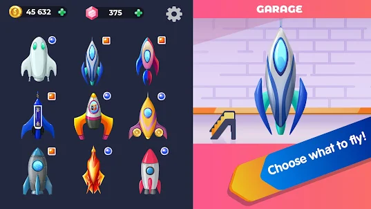 Rocket in Space: Running Games