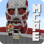 Cover Image of ดาวน์โหลด Mod Attack 💜 of Titans 💜 For Minecraft PE 1.0 APK